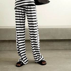 Norma Kamali stripe jersey pants